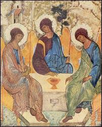 The Trinity. Andrei Rublev (1370-1430). Moscow.